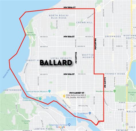 Ballard Tourist Map