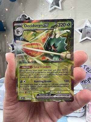 Pok Mon Tcg Decidueye Ex Sv Obsidian Flames Holo Double Rare