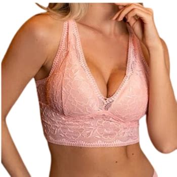 BWANA REF 31324 SUTIÃ CROPPED RENDADO BOJO SEM ARO Lingerie Vendas