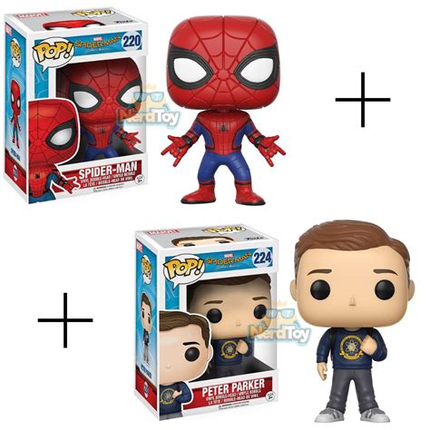 Funko Pop Spider Man Homecoming 220 E Peter Parker 224 R 17835 Em