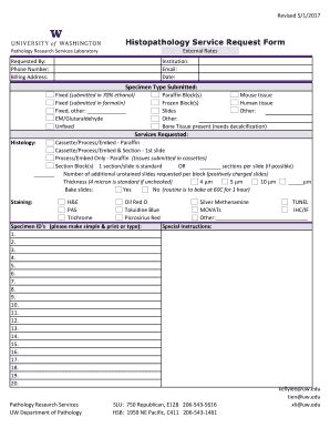 Fillable Online Histopathology Service Request Form Fax Email Print