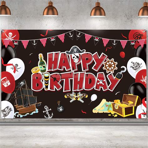 Pirate Backdrop Pirate Party Supplies Pirate Birthday