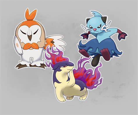 Starters Hisuian Form (Middle Stage) by Velink on DeviantArt