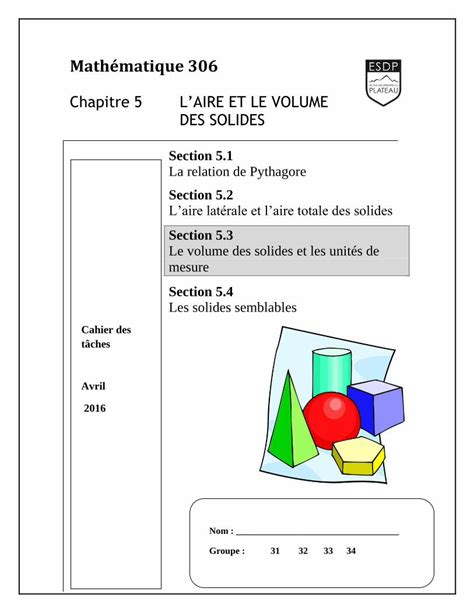 PDF Mathématique 306 École Secondaire du Plateauesdp ca uploads