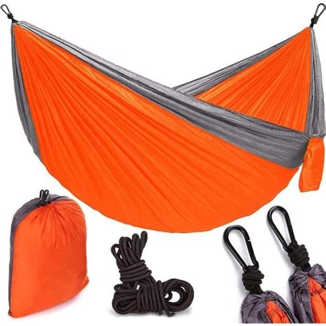 Camping Hamac Durable En Nylon 2 Personne Extérieure Hamac Jardin