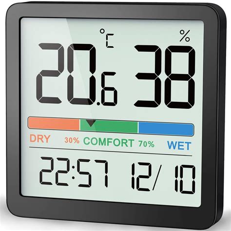 NOKLEAD Thermo Hygrometer Digital Hygrometer Indoor Thermometer Wall