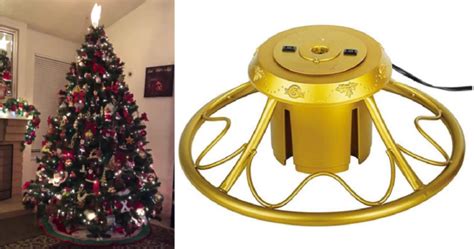 This Tree Stand Slowly Spins Your Christmas Tree So You Can Enjoy It