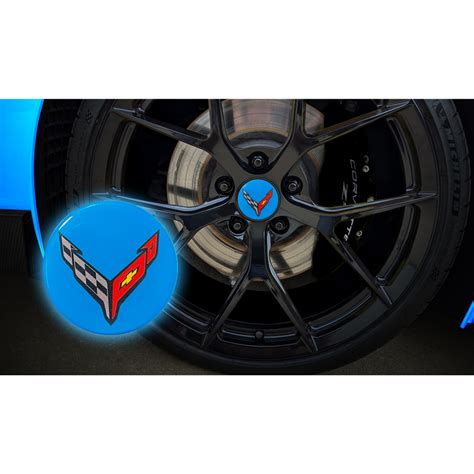 C8 Corvette Color Matched Wheel Center Caps | Corvette Store Online