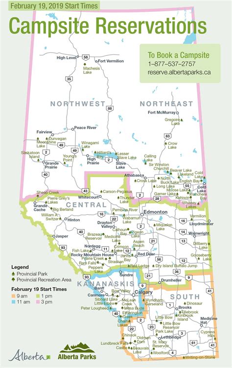 Map Of Alberta National Parks America Map