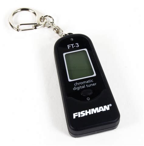 Fishman FT-3 Chromatic Keychain Guitar/Bass/Ukulele Tuner w/Mic, 2 ...