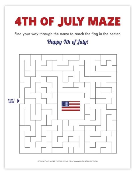 Th Of July Printable Activities