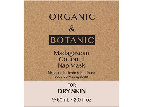 Máscara De Rosto Organic And Botanic Madagascan Coconut Nap 60ml