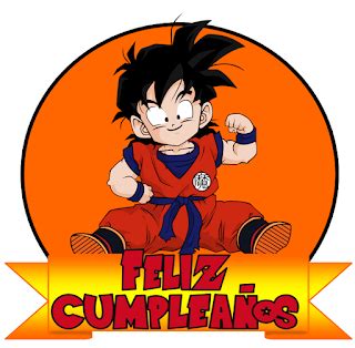 Toppers feliz cumpleaños Dragon Ball Z Feliz cumpleaños goku