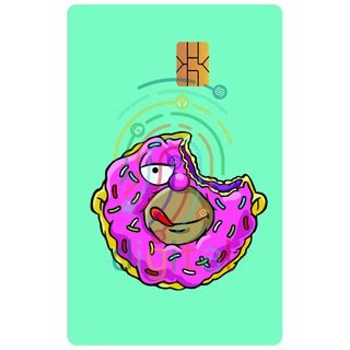 Adesivo Para Cart O De Cr Dito E Debito Skin Pelicula Homer Donuts