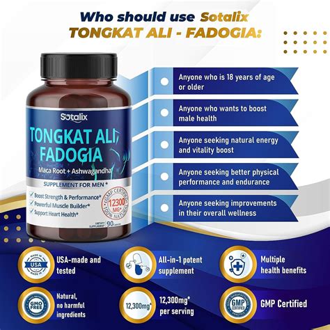 Premium Tongkat Ali 200 1 Extract Longjack 4780mg With Maca Root