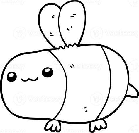 cartoon bee drawing 47184678 PNG