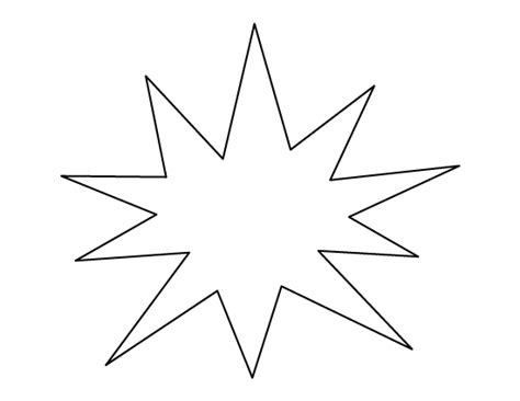 Printable Starburst Template