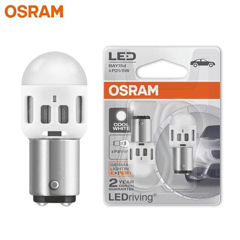 OSRAM LED P21 5W Signal Lamps S25 BAY15d 1357CW LEDriving BASIC 6000K