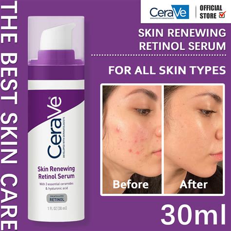 Cerave Skin Renewing Retinol Serum Brightening Anti Aging Serum Gentle