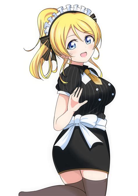 The Big Imageboard Tbib D Alternate Costume Ayase Eli Bangs Black