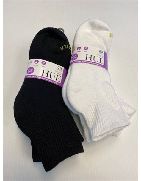 Hue Womens Cotton Quarter Socks 6 Pack U10227 Sox World Plus