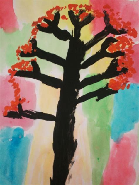 Art With Mr. E: Fall Tree Painting: Kindergarten
