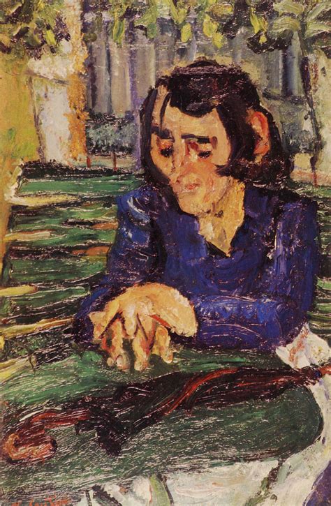 Femme Avec Ombrelle Soutine Huile Sur Toile X Cm Flickr