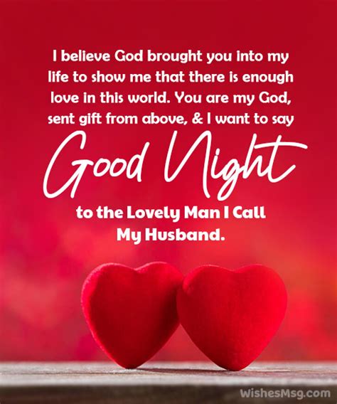 Heartfelt Good Night Messages for Your Husband - WishesMsg