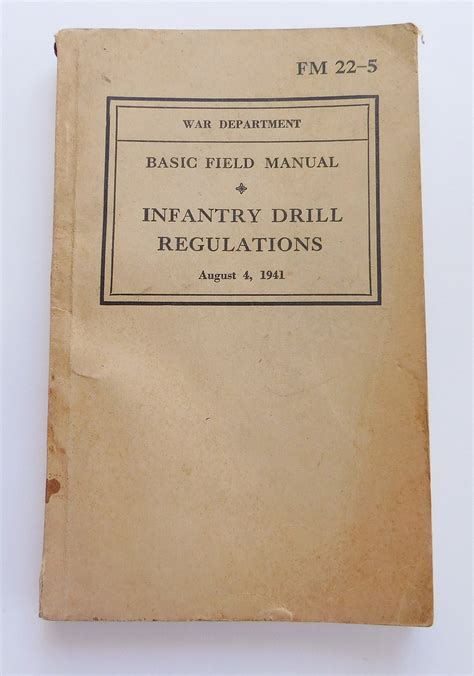 Wwii Fm Infantry Drill Regulations Manual Etsy