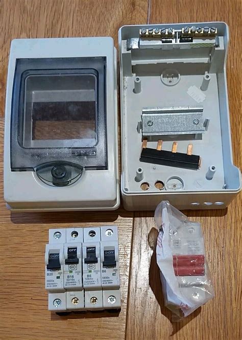 MK Sentry 4 Way Consumer Unit Enclosure With MCBs Main Switch EBay