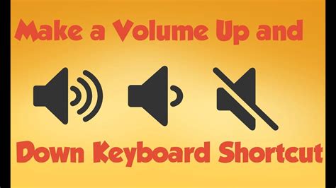 How To Create Keyboard Shortcuts For Volume Up Down Trickytorials