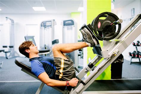 Weight Training In The Gym Using A Leg Press Fitbase Cranbourne