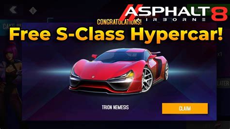 FREE S Class Trion Nemesis Unlocked In Cake Hunt Event Asphalt 8