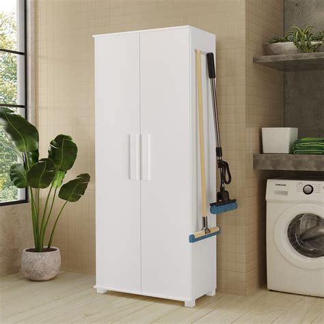 Armário Multiuso 2 Portas Lavanderia - Armário Multiuso Lavanderia 2 Portas 100% Mdf Tuty Branco | MadeiraMadeira