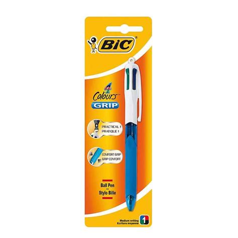 Papeler A Bic Bol Grafo Bic 4 Colores Grip Jugueteinteligent