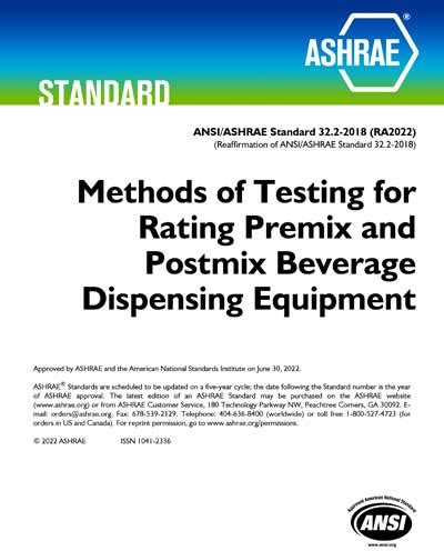 Ansi Ashrae R Methods Of Testing For Rating Premix