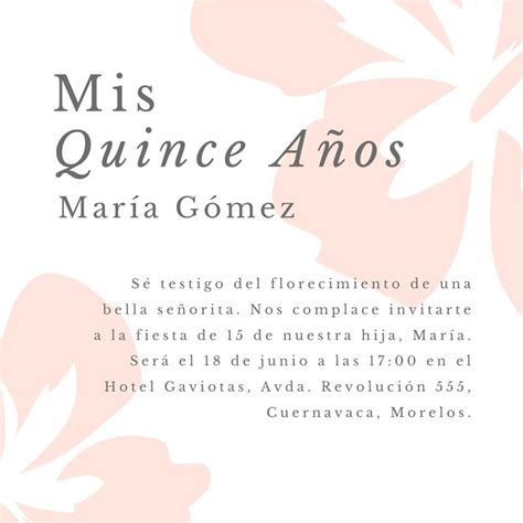 Plantillas de invitaciones para 15 años gratis Canva