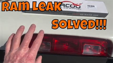 Eliminate Water Leaks In Your Ram Truck With This Easy Fix Youtube