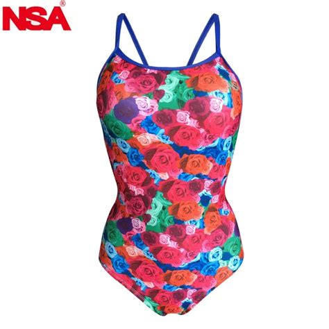 NSA 2018 one piece Competitive swimming girls swimwear competition ...