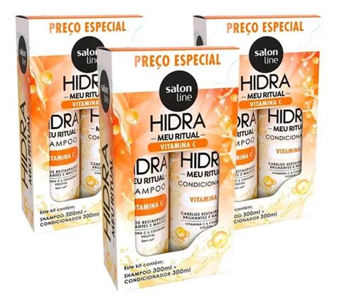 Kit 3 Shampoo Condicionador Meu Ritual Vitamina C 300ml MercadoLivre