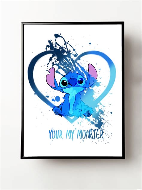 Lilo and Stitch Wallpaper Stitch for Partner or Child - Etsy Australia