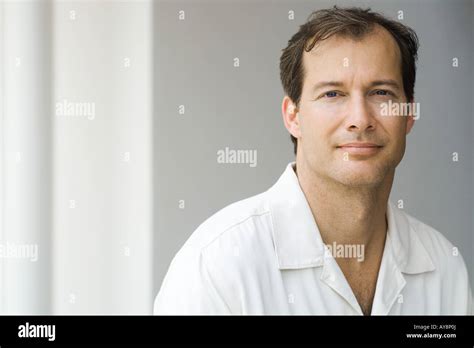 Mature Man Smiling At Camera Portrait Stock Photo Alamy