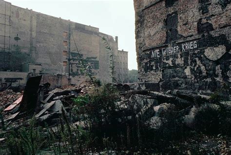 Ruins Of Buildings Left From The Second World War Three Decades Ago In