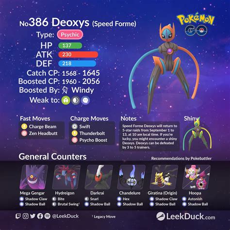 Deoxys in 5 star Raid Battles Leek Duck Pokémon GO News and Resources