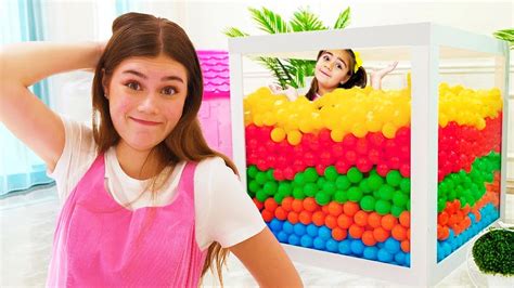 Nastya Artem And Mia Magic Cube Challenge Youtube