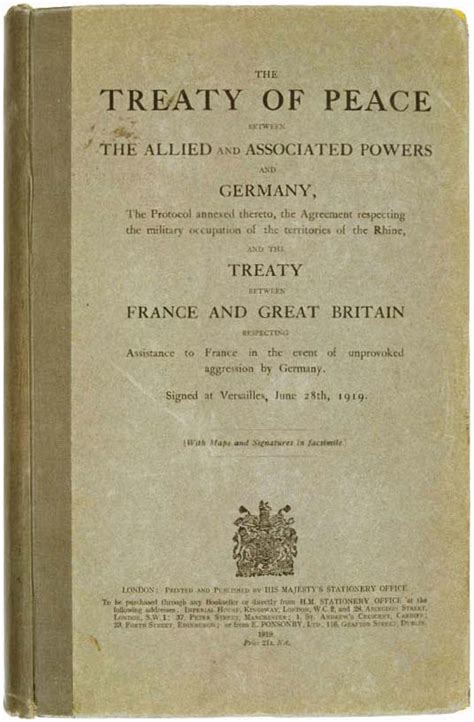 Treaty Of Versailles Definition