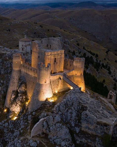 Castle Rocca Calascio Abruzzo Italy The Castle Of Rocca Calascio Is