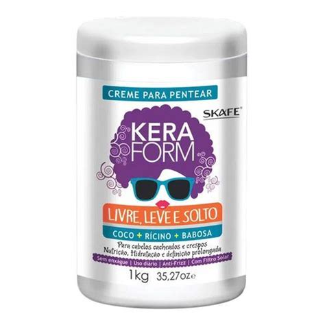 Creme Para Pentear Skafe Keraform Livre Leve E Solto 1kg Em 2024