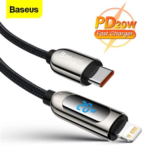 Baseus Usb Cable Type C Iphone Data Cable Wire Cord Mobile Phone