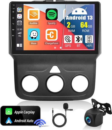 Android 13 Car Stereo For Dodge Ram 1500 2500 3500 2013 2018 Manual Ac With